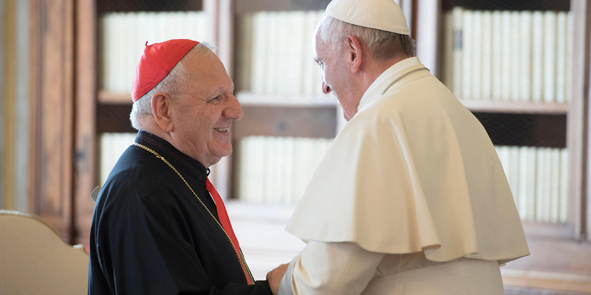 POPE FRANCIS - PATRIARCH LOUIS RAPHAEL SAKO