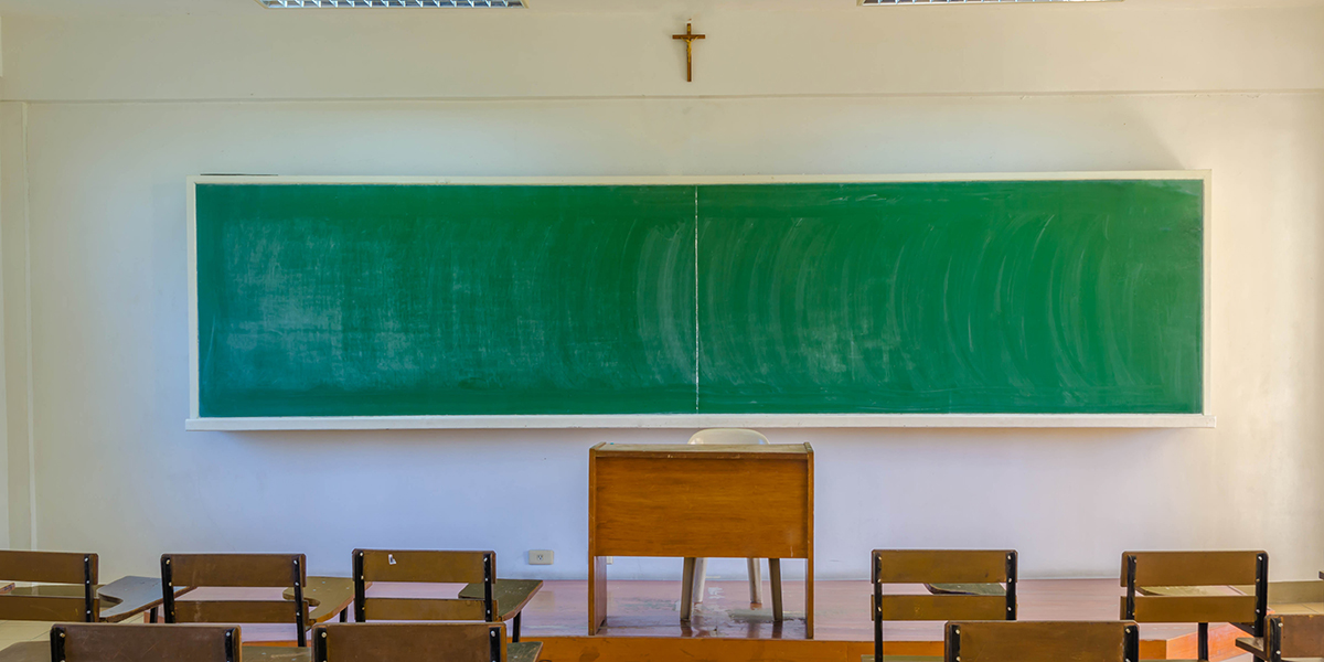 CLASSROOM IN CATHOLIC SCHOOL