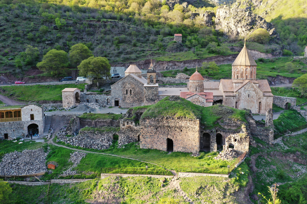 Dadivank - monastery in the Shahumian Region of the Republic of Artsakh (Nagorno-Karabakh Republic). It was built between the 9th and 13th centuries